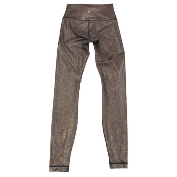 Lululemon Wunder Under High-Rise Tight 28" Luminosity Foil Black Copper Foil 2 - Picture 6 of 8